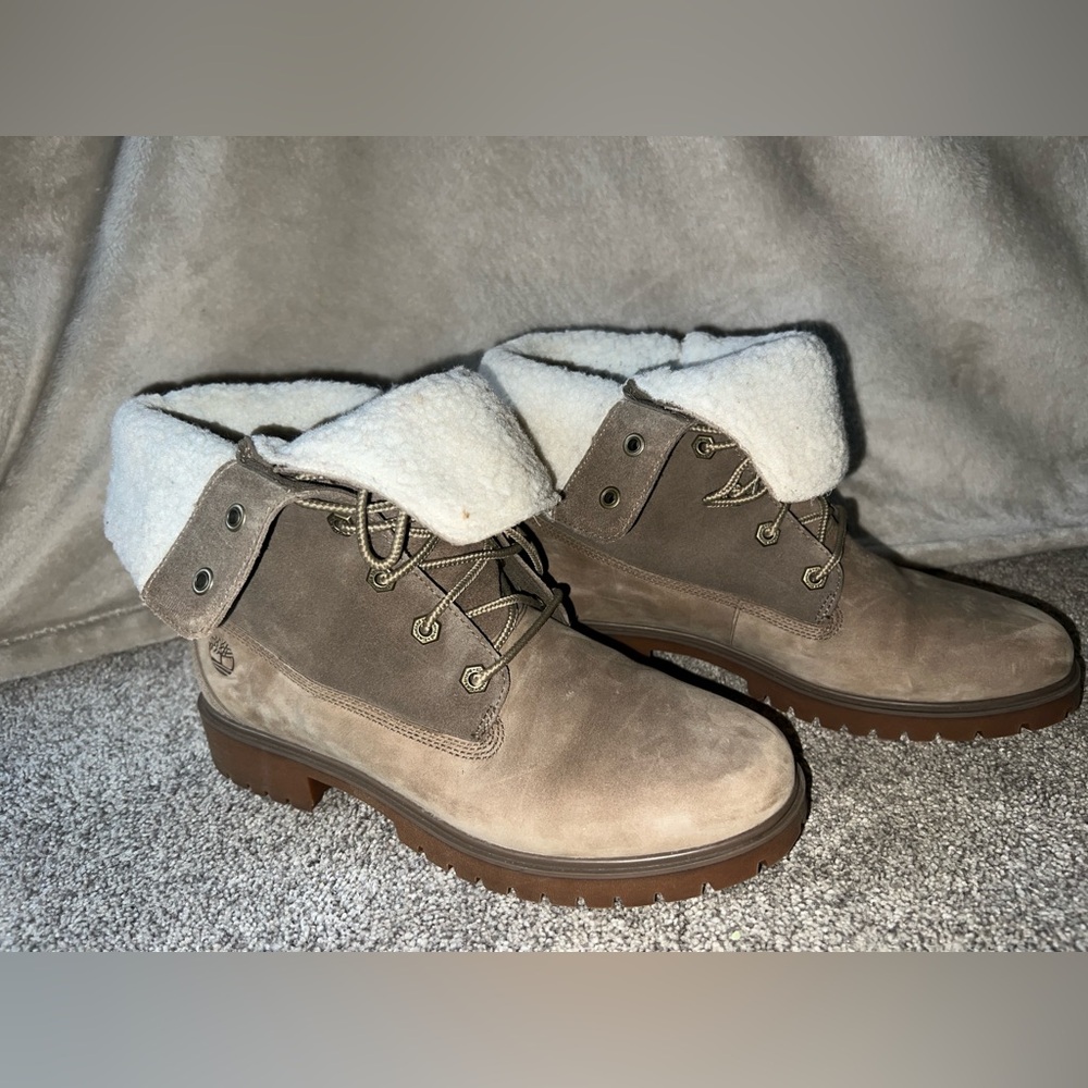 Timberland Women’s Fur Tan Boots